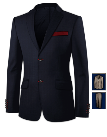 Tailleur Costume Aix with 2 Buttons, Single Breasted