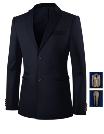 Blazer Homme Grande Taille with 2 Buttons, Single Breasted