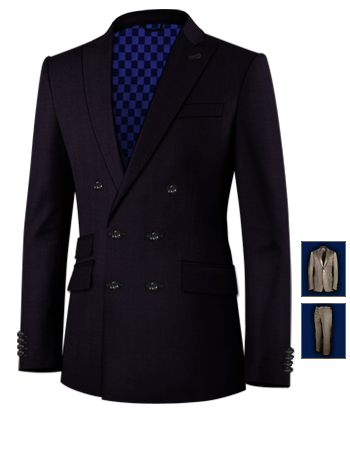 Mode 2011 Costume with 6 Buttons, Double Breasted (2 To Close)