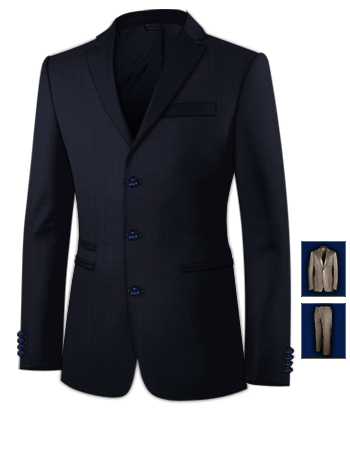 Gilet Costume Bordeau with 3 Buttons, Single Breasted