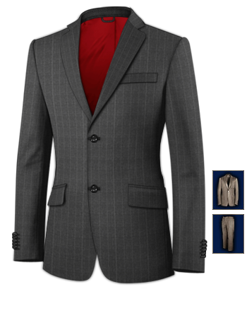 Magasin D�stockage Costume with 2 Buttons, Single Breasted