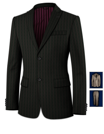 Gilet Costume Original with 2 Buttons, Single Breasted