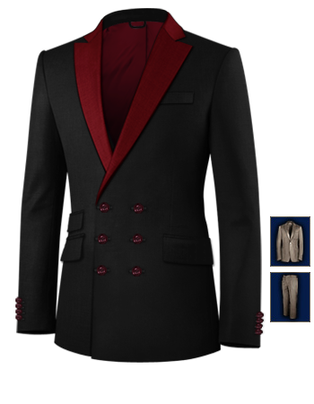 Magasin De Costume Homme with 6 Buttons, Double Breasted (3 To Close)