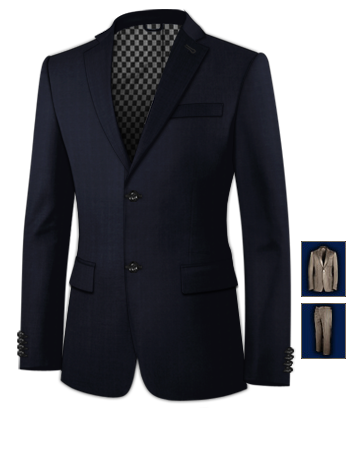 Veste De Costume with 2 Buttons, Single Breasted