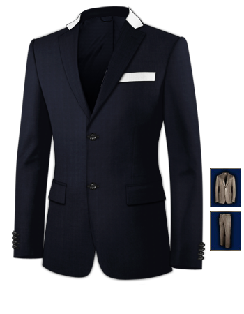 Costumes Sur Mesure Thailande with 2 Buttons, Single Breasted