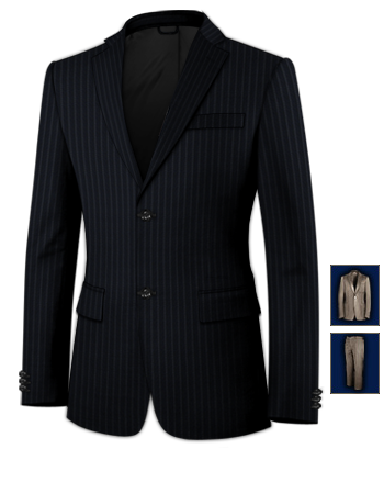 Costume Mesure with 2 Buttons, Single Breasted