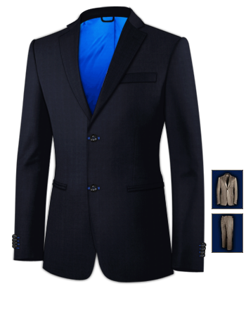 Costume Homme Brest with 2 Buttons, Single Breasted