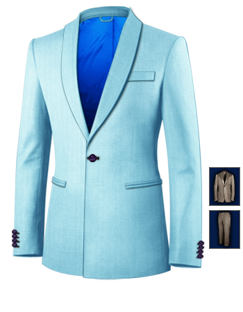Achat Costume Mariage with 1 Button, Single Breasted