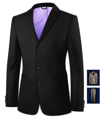 Grandes Marques Costumes with 3 Buttons, Single Breasted