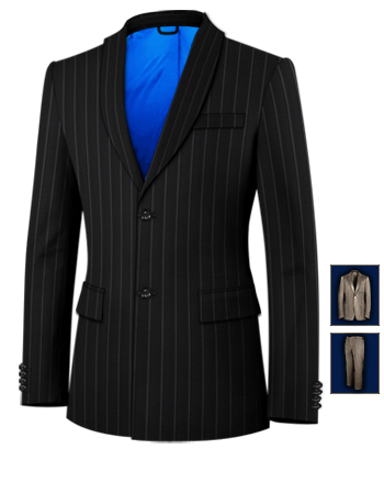 Costume Homme Lin with 2 Buttons, Single Breasted