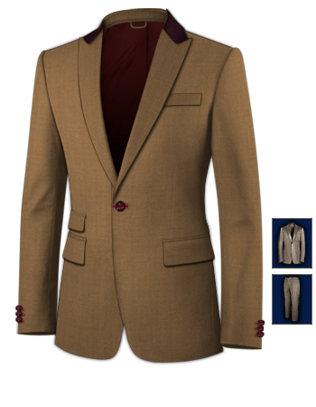 Coupe De Costume Homme with 1 Button, Single Breasted