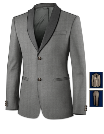 Gentleman Costume Sur Mesure with 2 Buttons, Single Breasted