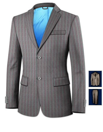Marque Costume Italien with 2 Buttons, Single Breasted