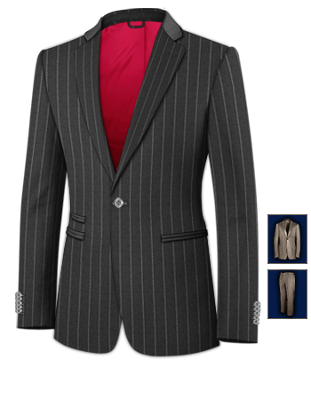 Nantes Costumes with 1 Button, Single Breasted