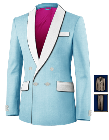 Magasin De Costume Sur Mesure Amiens with 4 Buttons, Double Breasted (1 To Close)