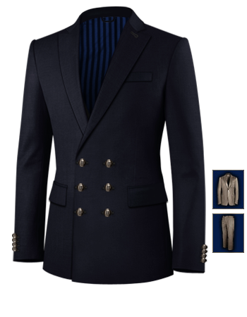 Achat Costume Crois� with 6 Buttons, Double Breasted (3 To Close)