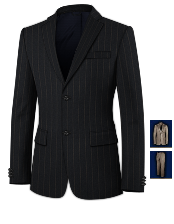 Costume Chef D'orchestre Haute Garonne with 2 Buttons, Single Breasted