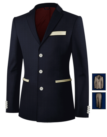 Confection De Costume Sur Montpellier with 3 Buttons, Single Breasted