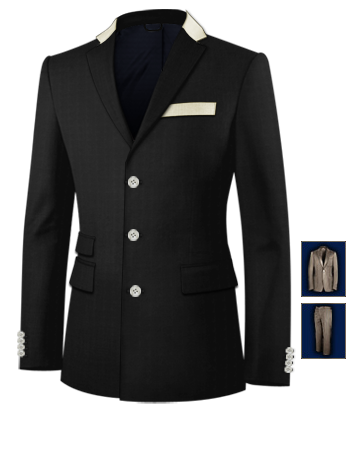 Costume Homme Quimper with 3 Buttons, Single Breasted