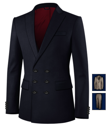 Vitrine De Costume with 6 Buttons, Double Breasted (3 To Close)