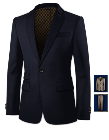 Costume Homme Slim Fit 2011 with 1 Button, Single Breasted