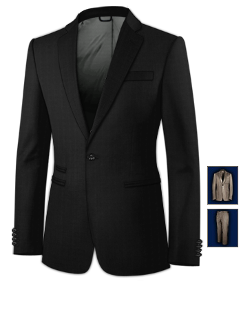 Costume Pour Forte Personne with 1 Button, Single Breasted