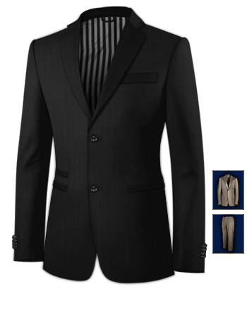 Costume Super 120 with 2 Buttons, Single Breasted