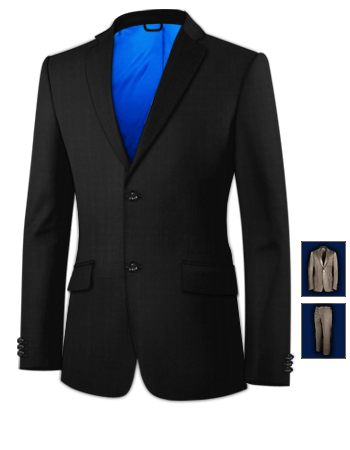 Blazer Homme Marine 56 with 2 Buttons, Single Breasted