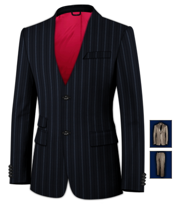 Costume Homme Sur Mesure 100 Euros with 2 Buttons, Single Breasted