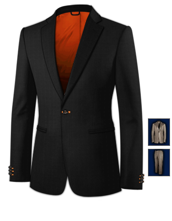 Cr�er Son Costume De Mariage with 1 Button, Single Breasted