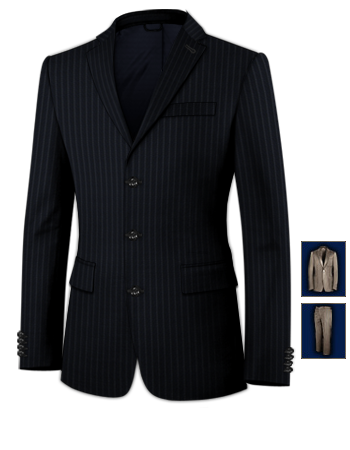 Vestes Blazer Homme with 3 Buttons, Single Breasted