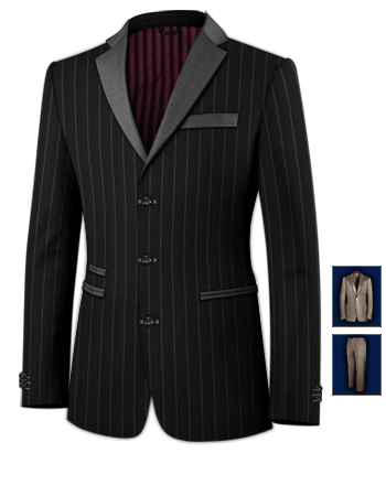 Achat Costume En Ligne with 3 Buttons, Single Breasted