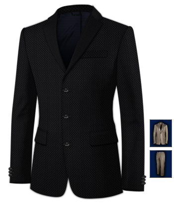 Costume Sur Mesure Tours with 3 Buttons, Single Breasted