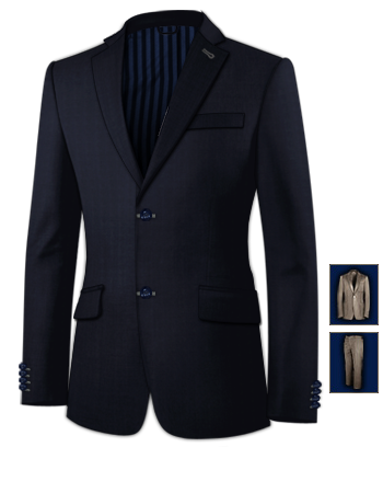 Costume Mode Italienne with 2 Buttons, Single Breasted