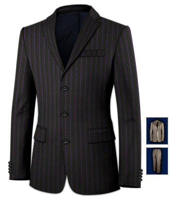 Costume Homme V�tements Accessoires with 3 Buttons, Single Breasted