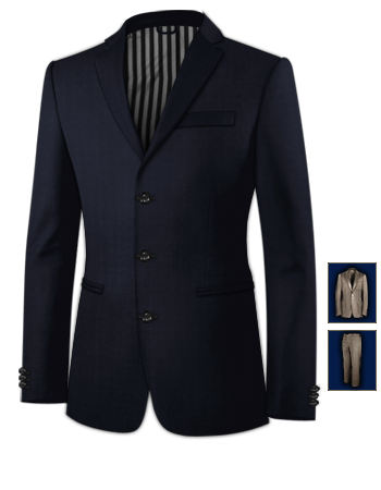 Vente De Costume Homme with 3 Buttons, Single Breasted