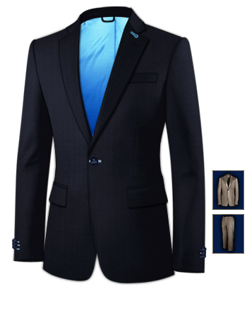 Costard Noir with 1 Button, Single Breasted