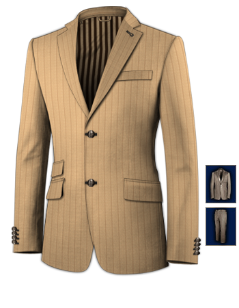Caf� Costume with 2 Buttons, Single Breasted
