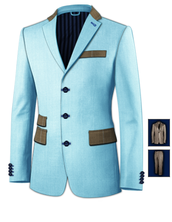 Costumes Pour Homme with 3 Buttons, Single Breasted