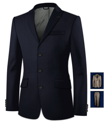Costume Super with 3 Buttons, Single Breasted