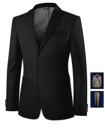 Taille Costume Homme with 2 Buttons, Single Breasted