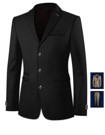 Costume De Marque Au Maroc with 3 Buttons, Single Breasted
