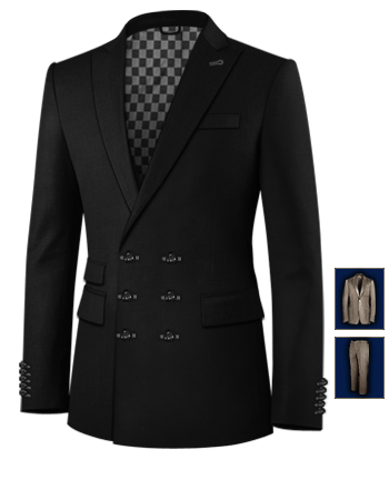 Habillement Italienne with 6 Buttons, Double Breasted (3 To Close)