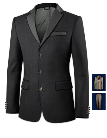 Costume Clair Pas Cher with 3 Buttons, Single Breasted