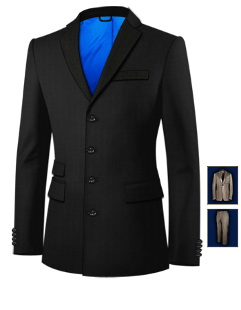Magasin Costume Congolaise A R�publique with 4 Buttons, Single Breasted