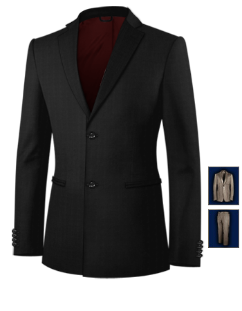 Pantalon Lin Hommes V�tements with 2 Buttons, Single Breasted
