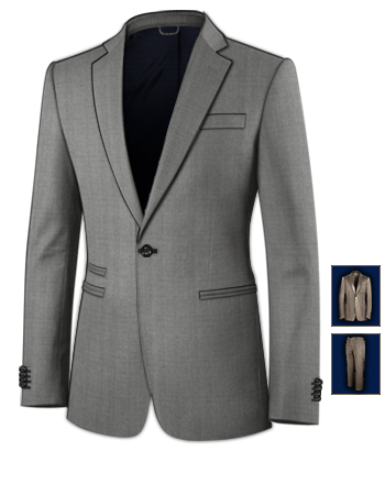 Costards Homme with 1 Button, Single Breasted