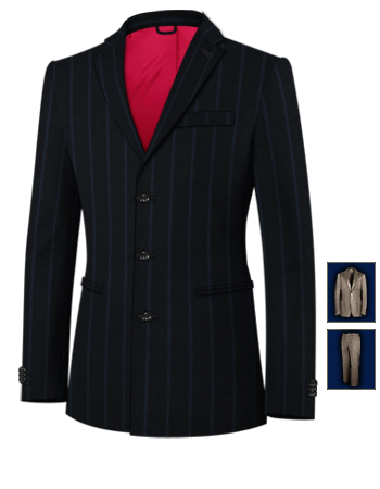 Costume à L Italienne with 3 Buttons, Single Breasted