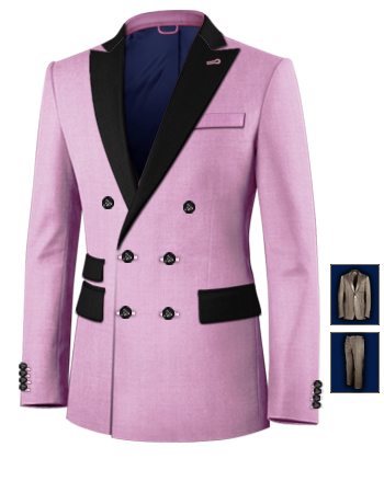 Costume Taille D�pareill� with 6 Buttons, Double Breasted (2 To Close)