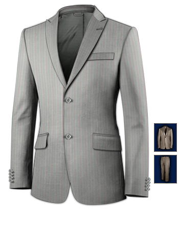Costume 3 Pi�ces Paris with 2 Buttons, Single Breasted